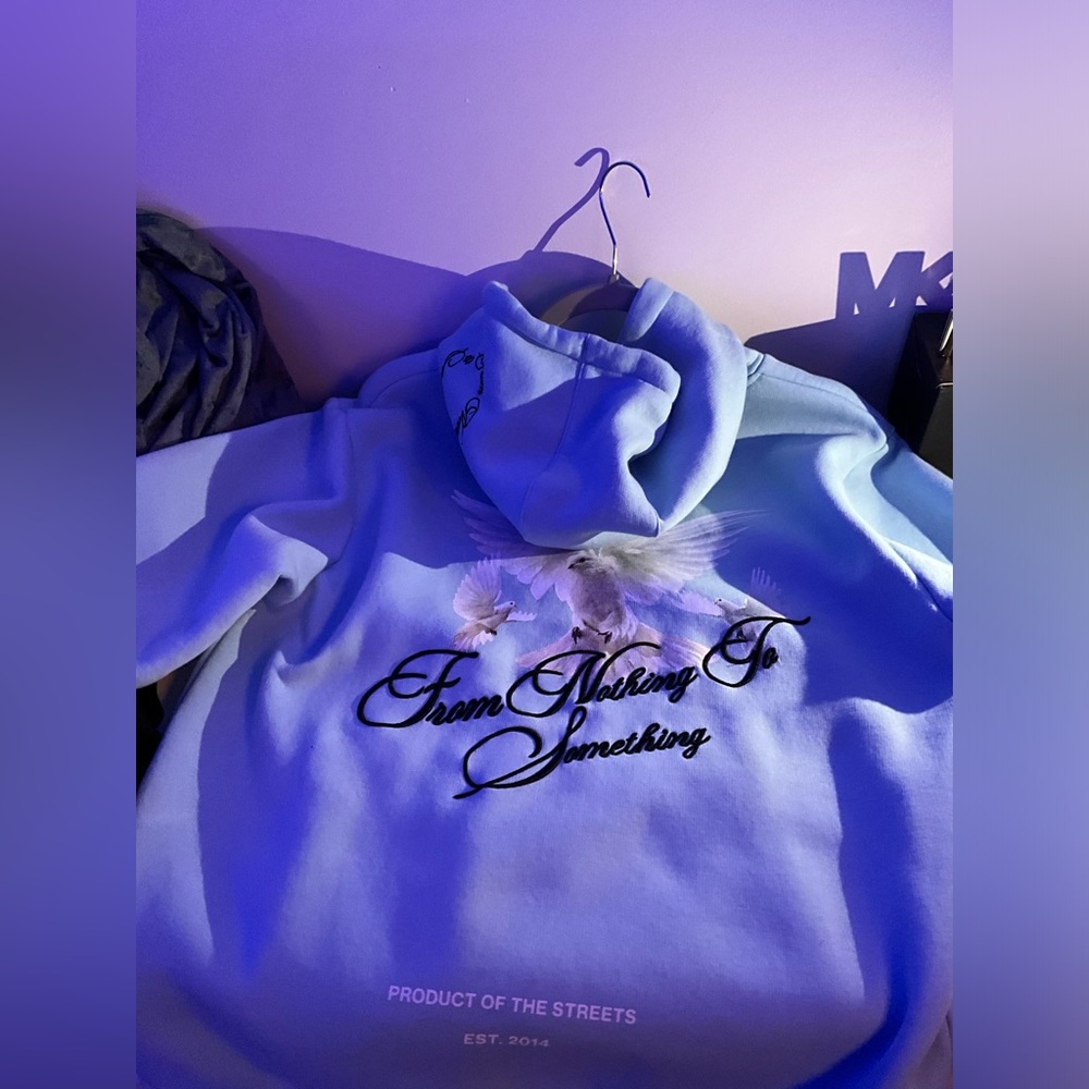 Hoodrich light blue hoodie
